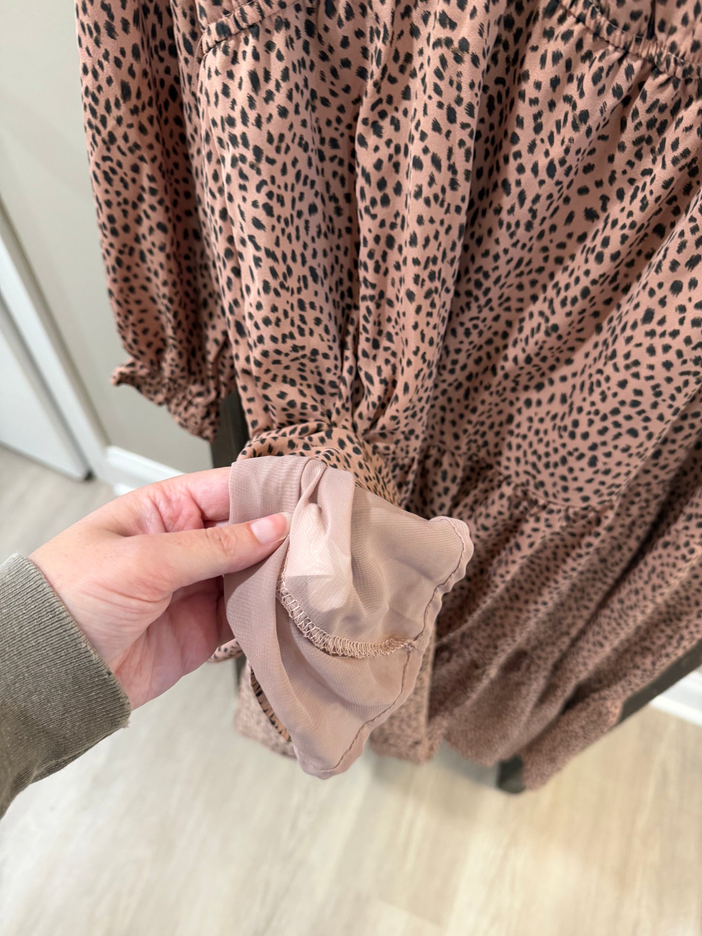 Size 1X Hayden Los Angeles Dotted Maxi Dress
