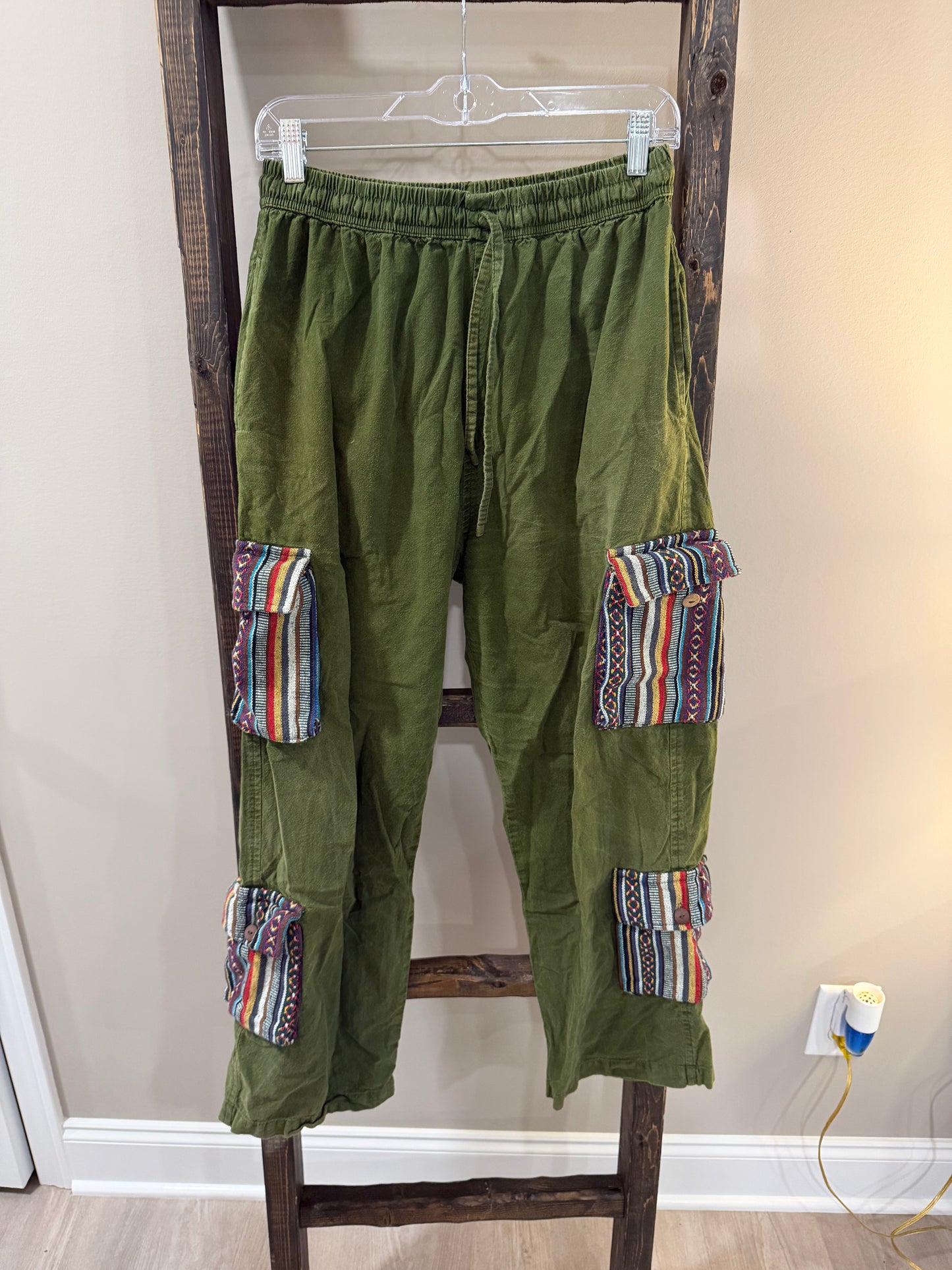 Size Medium Gypsy Rose Boho Cargo Pants