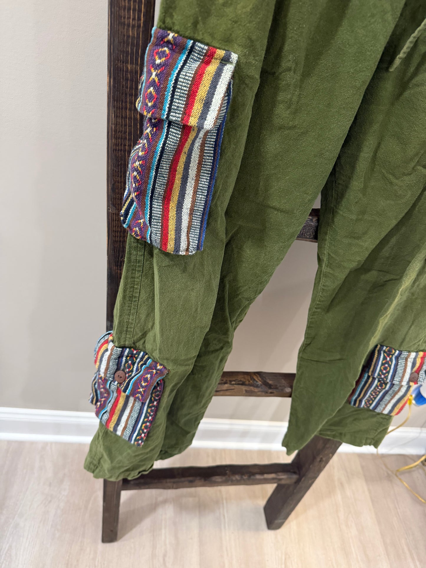 Size Medium Gypsy Rose Boho Cargo Pants