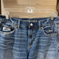 Size 8 American Eagle Distressed Low Rise Skater Jeans