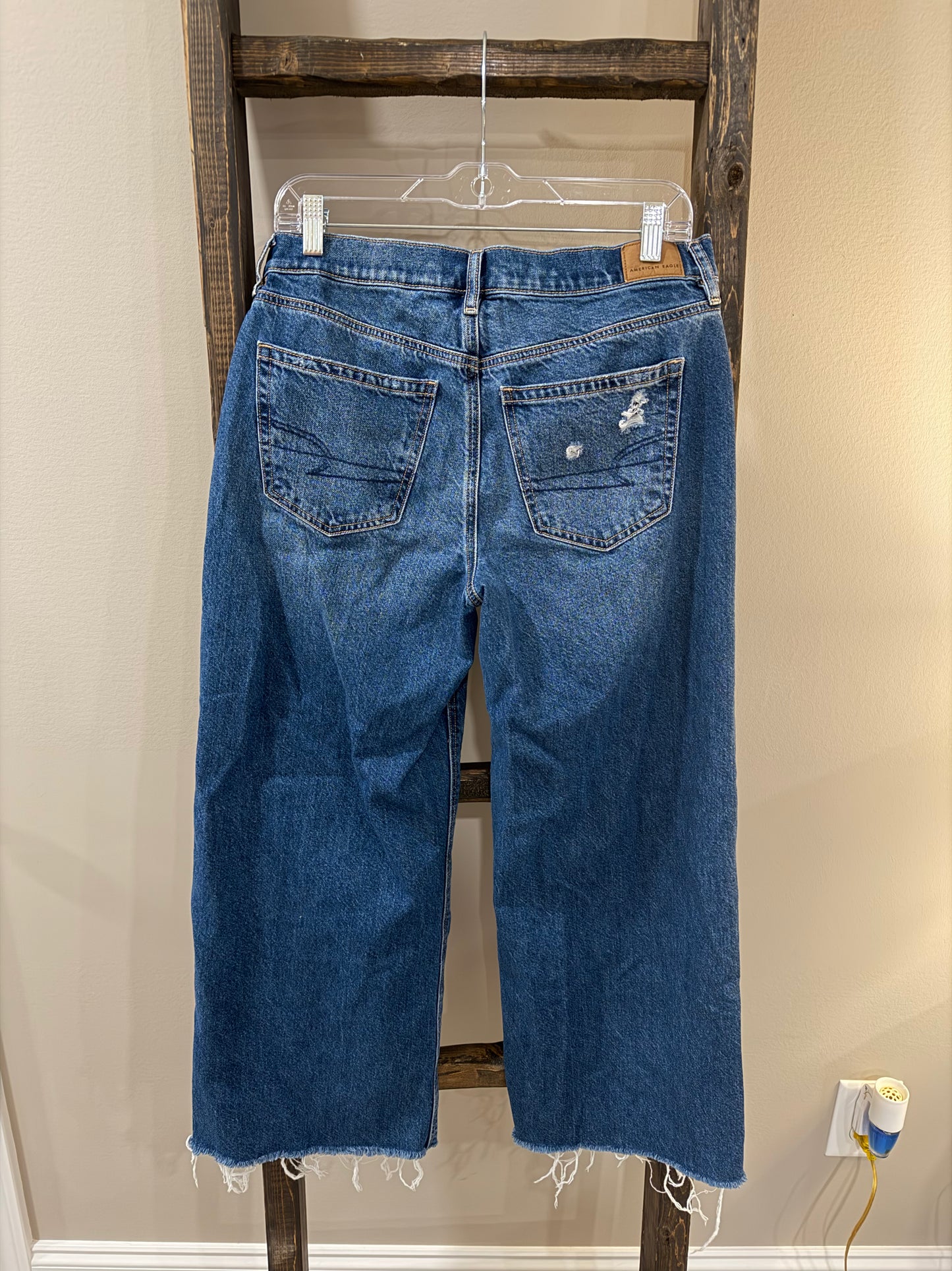 Size 8 American Eagle Distressed Low Rise Skater Jeans