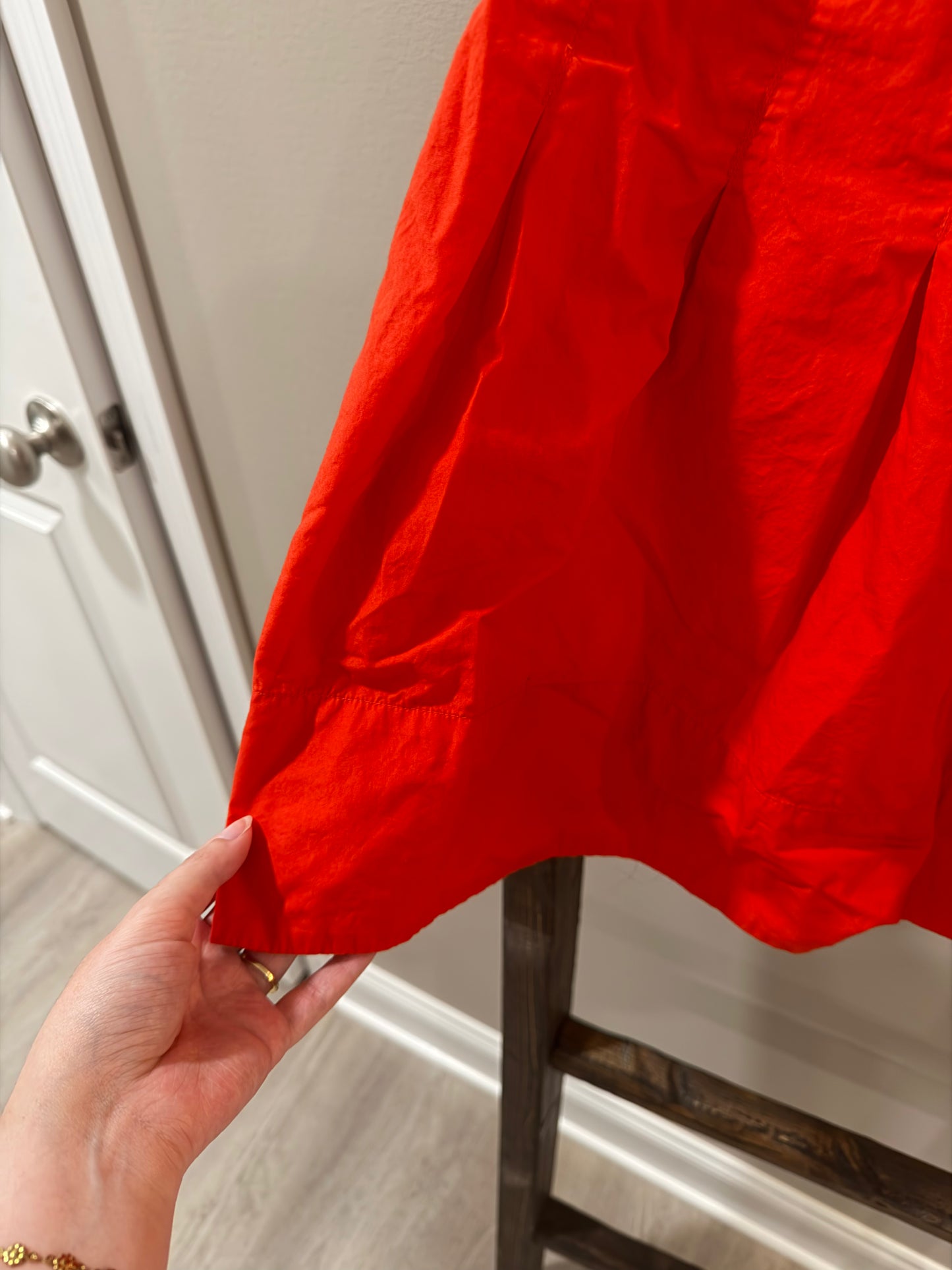 Size 6 H&M Red Ruffle Skirt