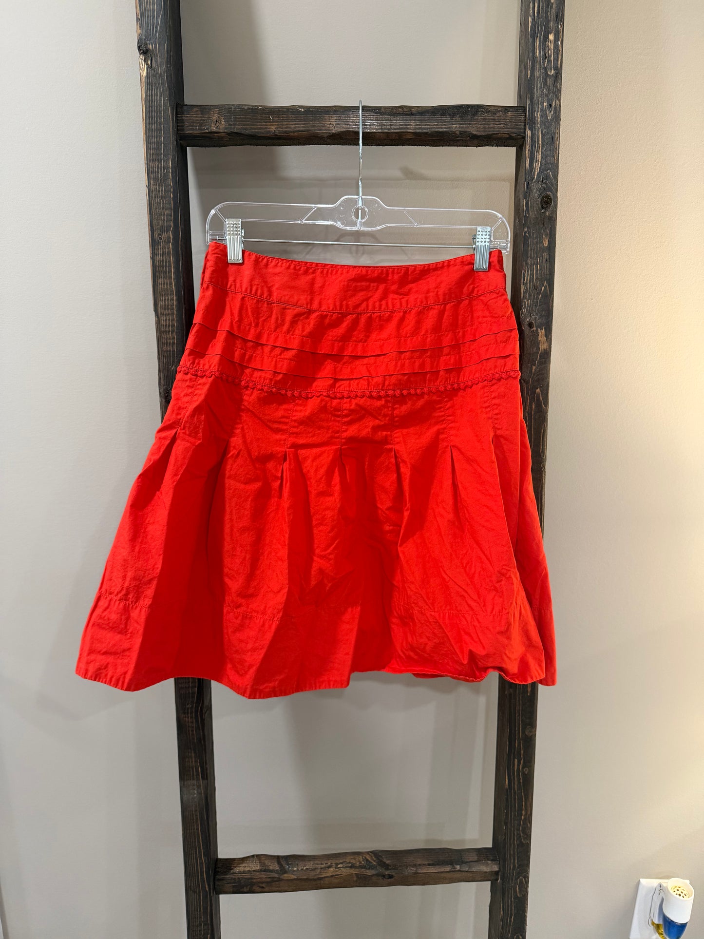 Size 6 H&M Red Ruffle Skirt