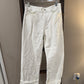 Size 27 Madewell White Low-Slung Baggy Button Fly Jeans