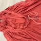 Size Small Free People Endless Summer “100 Degrees” Boho Mini Halter V-Neck Dress