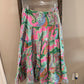 Size Large Lauren Ralph Lauren Midi Paisley Tiered A-Line Skirt