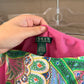 Size Large Lauren Ralph Lauren Midi Paisley Tiered A-Line Skirt