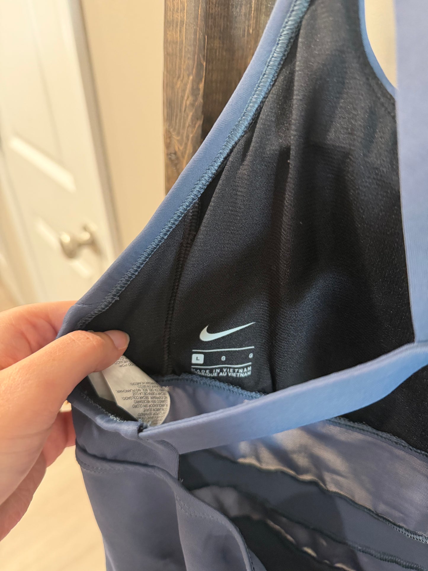 Size Large Nike Gray Racerback Tank Top