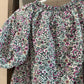 Size Small J Crew Floral Puff Sleeve Split Neck Top