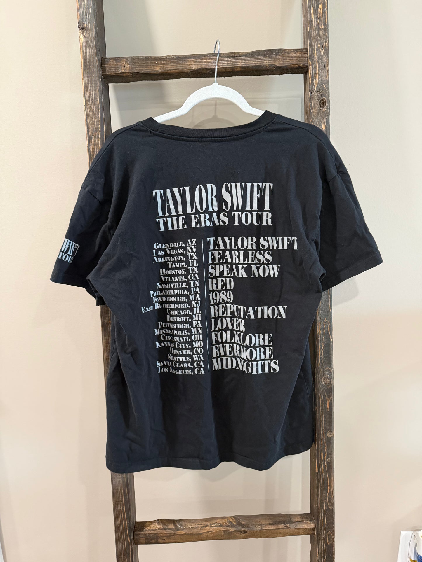 Size Large Taylor Swift The Eras Tour Eras Graphic Tee