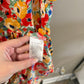 Umgee Floral Metallic Babydoll Dress