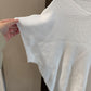 Size Medium Cyrus White Short Sleeve Sweater Top