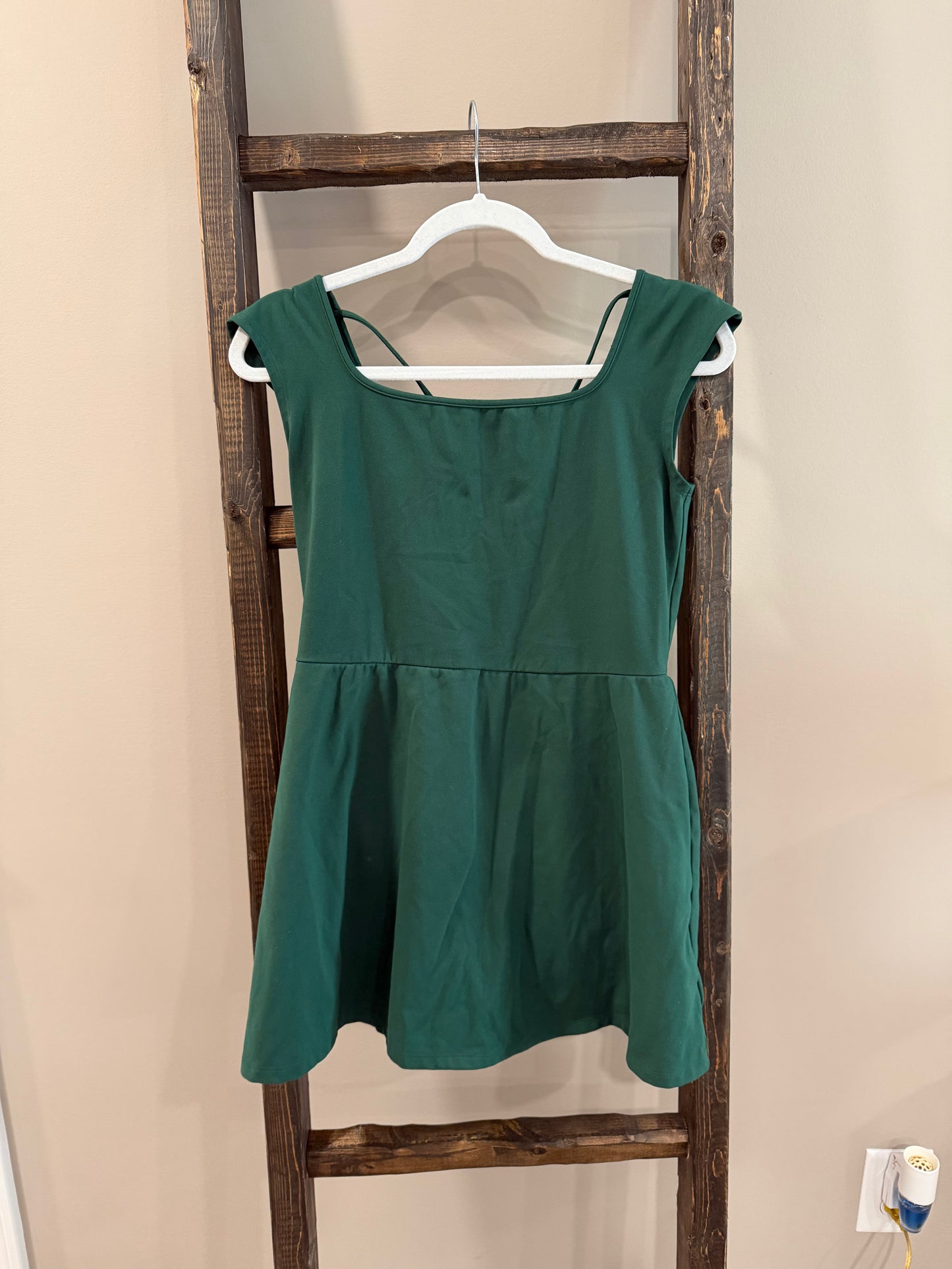 Size Large Wild Fable Green Butterbliss Criss-Cross Dress