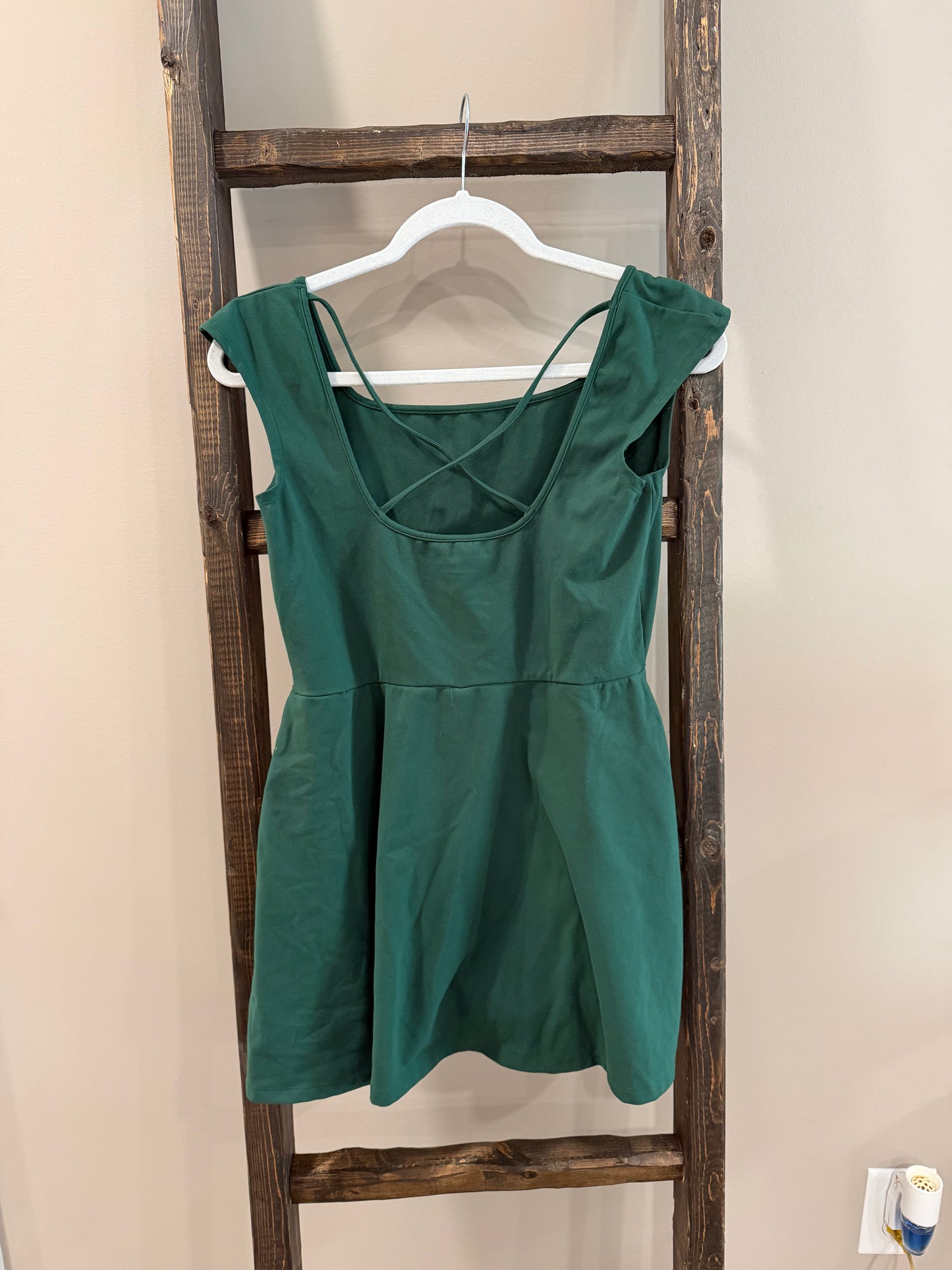 Size Large Wild Fable Green Butterbliss Criss-Cross Dress