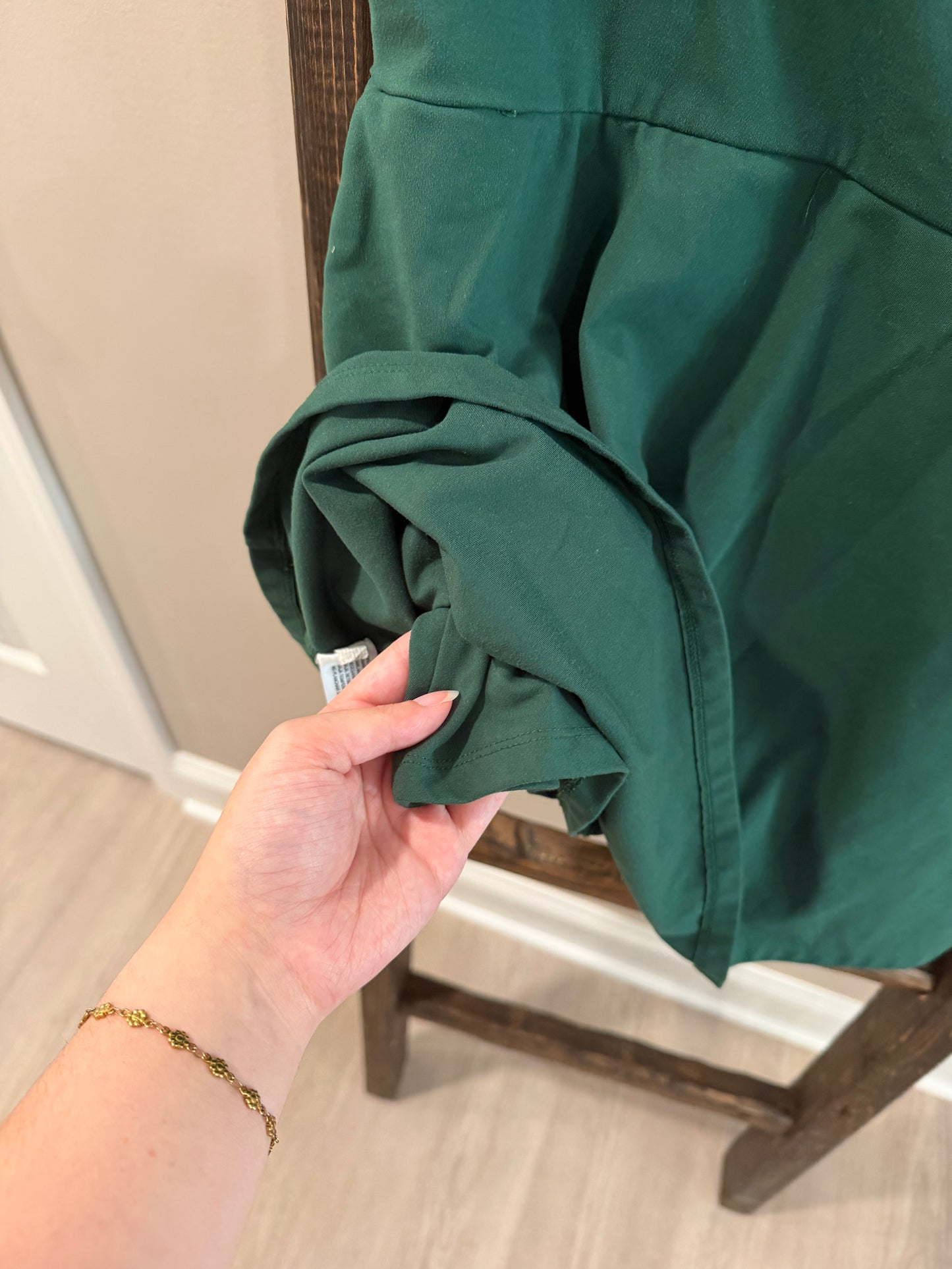 Size Large Wild Fable Green Butterbliss Criss-Cross Dress