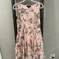 Size Small Perceptions Pink Floral Lace Overlay Dress