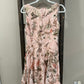 Size Small Perceptions Pink Floral Lace Overlay Dress