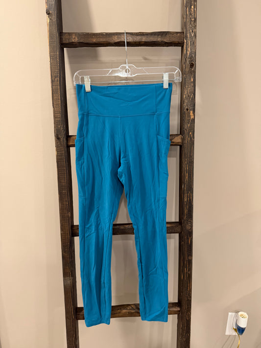 Size Medium Rei Cooperative Blue Active Pursuits Side Pocket Leggings