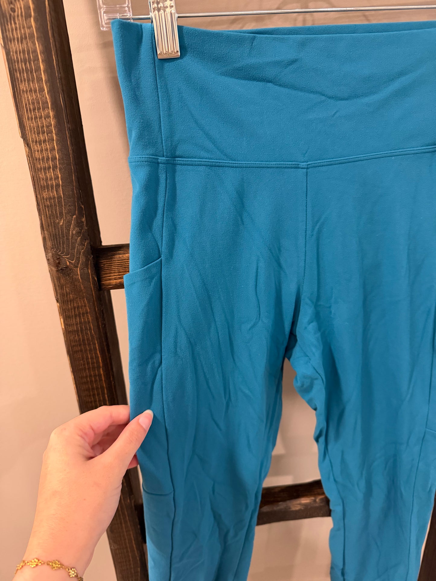 Size Medium Rei Cooperative Blue Active Pursuits Side Pocket Leggings