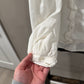Size Medium Able Sarah Ruffle Pleated White Blouse