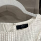 Size Medium Able Sarah Ruffle Pleated White Blouse