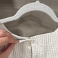 Size Medium Able Sarah Ruffle Pleated White Blouse