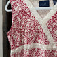 Size XL Crazy Horse Liz Claiborne Floral Lace Ruffle Trim Tank Top