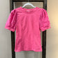 Size Small Umgee Pearl Puff Sleeve Blouse