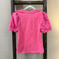 Size Small Umgee Pearl Puff Sleeve Blouse