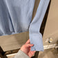 Size Medium Aerie Light Blue Ribbed Top