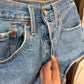 Size 26 Levi’s 501 Denim Button Fly Micro Shorts