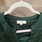 Size Small Entro Emerald Green Shift Dress With Front Pleated Pockets