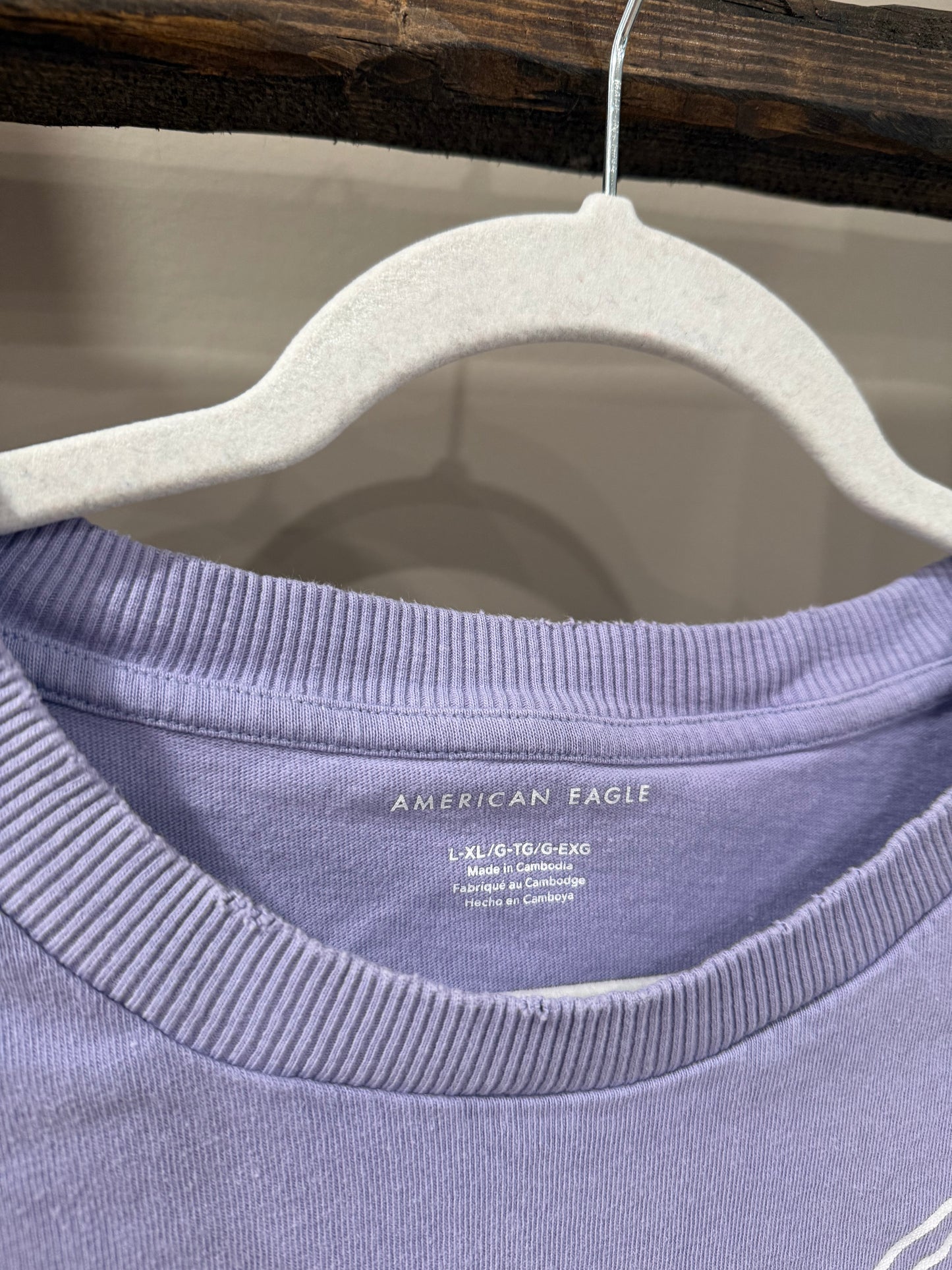 Size L/XL American Eagle ‘Make A Difference’ Graphic Shirt