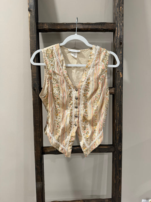 Size Medium Vintage Jay Jacobs Floral Vest