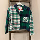 Size Medium American Eagle Plaid Loungewear Cropped Buttonup