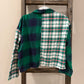 Size Medium American Eagle Plaid Loungewear Cropped Buttonup