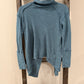 Size XS We The Free Split Teal Back Turtleneck Sweater