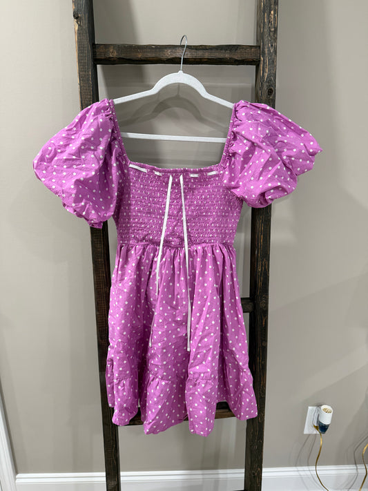 Size Large Entro Azalea Polka Dot Mini Dress