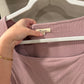 Size Large Madewell Pink Maeve Ribbed Square Neck Crop Top