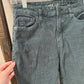 Size 0 American Eagle Green Corduroy Mom Straight Jeans