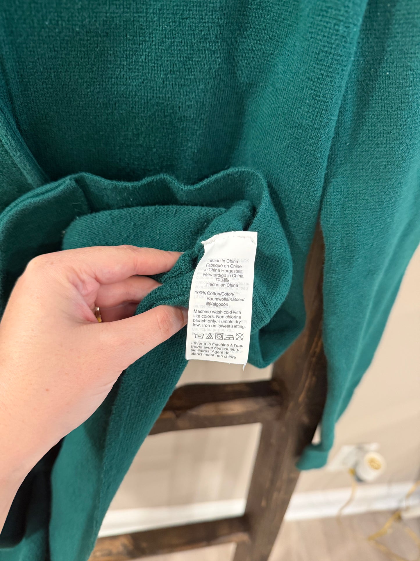 Size XS J Crew Green Sweater Blazer