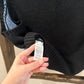 Size Large NWT Double Zero Black & Blue Argyle Cropped Sweater Vest
