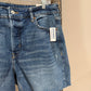 Size 14 NWT Old Navy Blue Distressed Denim Shorts With Frayed Hem