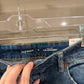 Size 14 NWT Old Navy Blue Distressed Denim Shorts With Frayed Hem