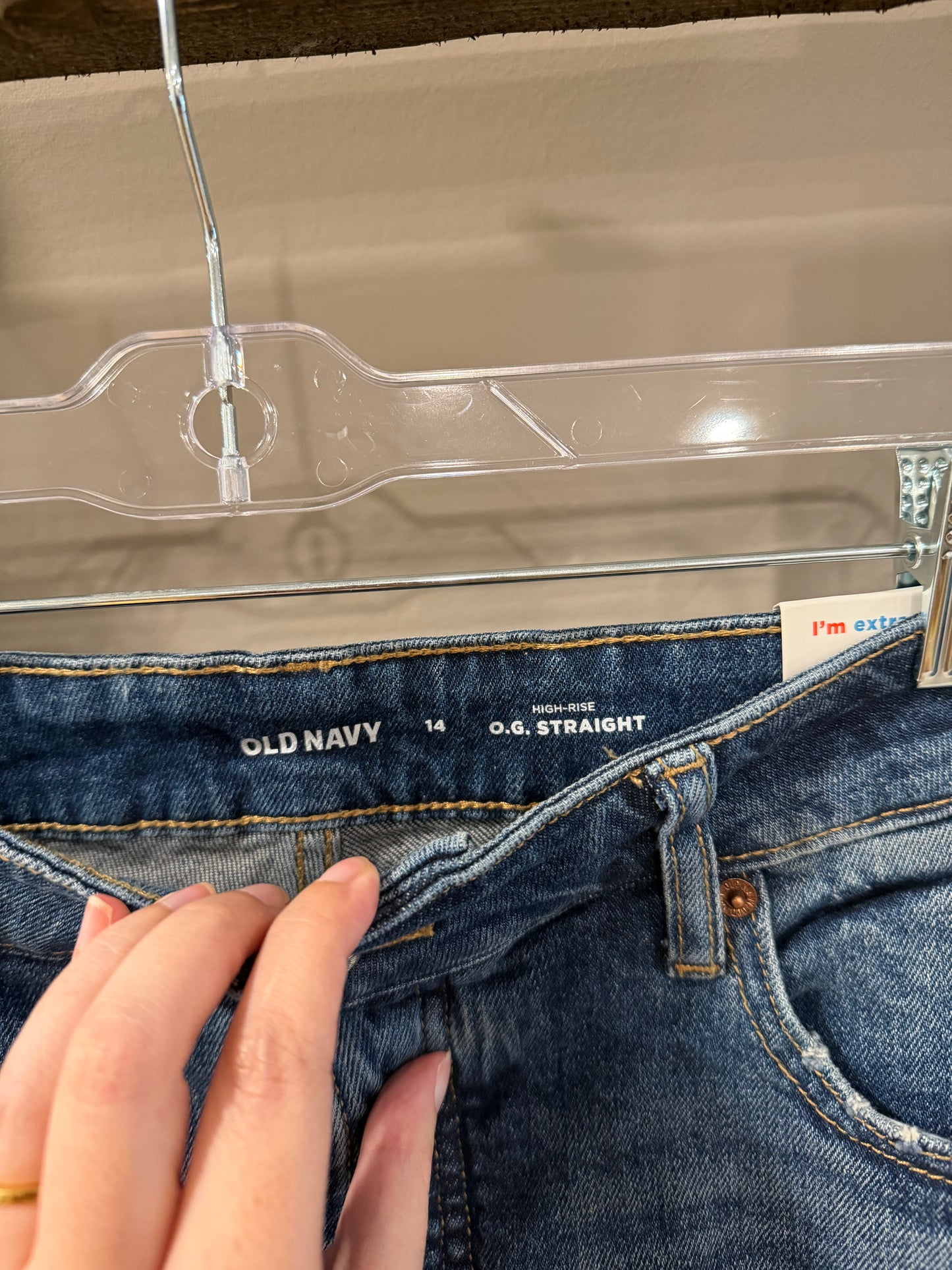 Size 14 NWT Old Navy Blue Distressed Denim Shorts With Frayed Hem
