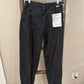 Size 29 Boyish Toby High Rise Rigid Relaxed Tapered Distressed Black Jeans
