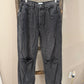 Size 28 Boyish Ziggy High Rise Rigid Relaxed Distressed Black Jeans