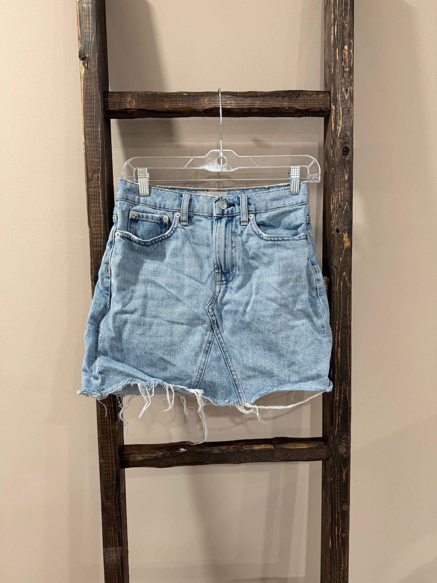 Size 25 Everlane Denim Reconstructed Skirt