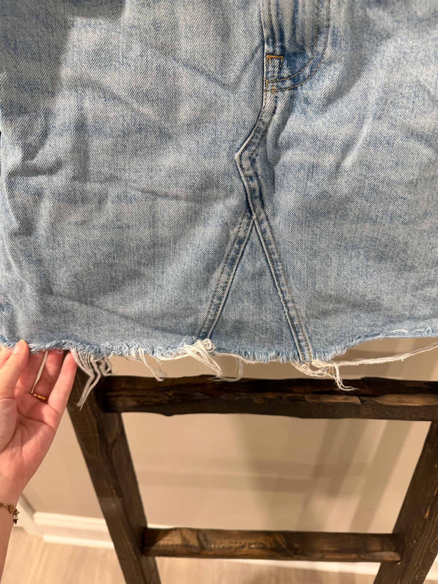 Size 25 Everlane Denim Reconstructed Skirt