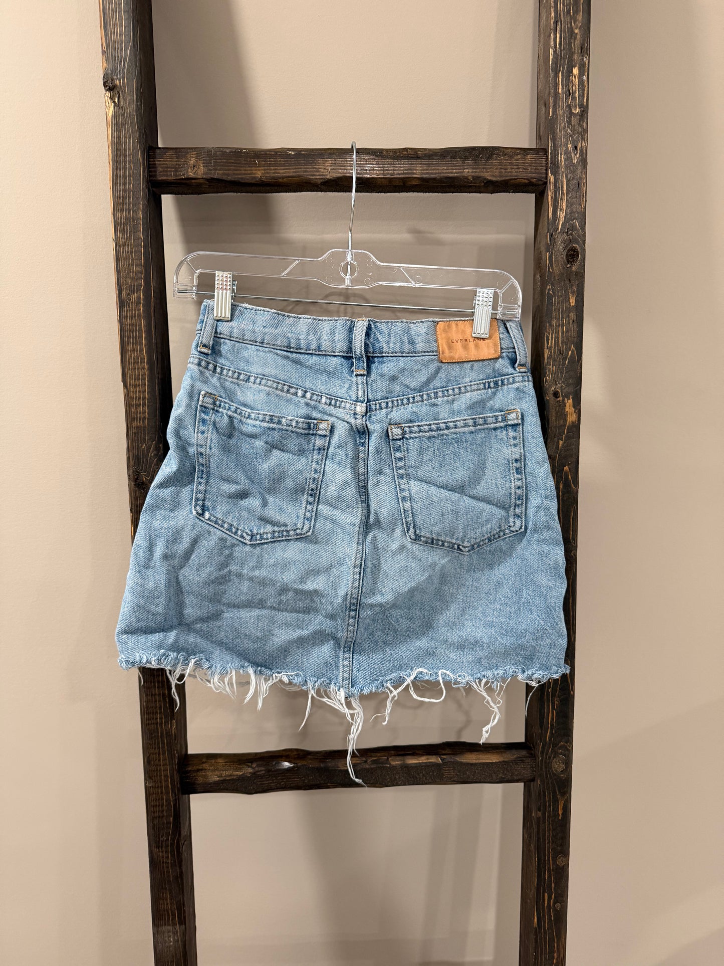 Size 25 Everlane Denim Reconstructed Skirt